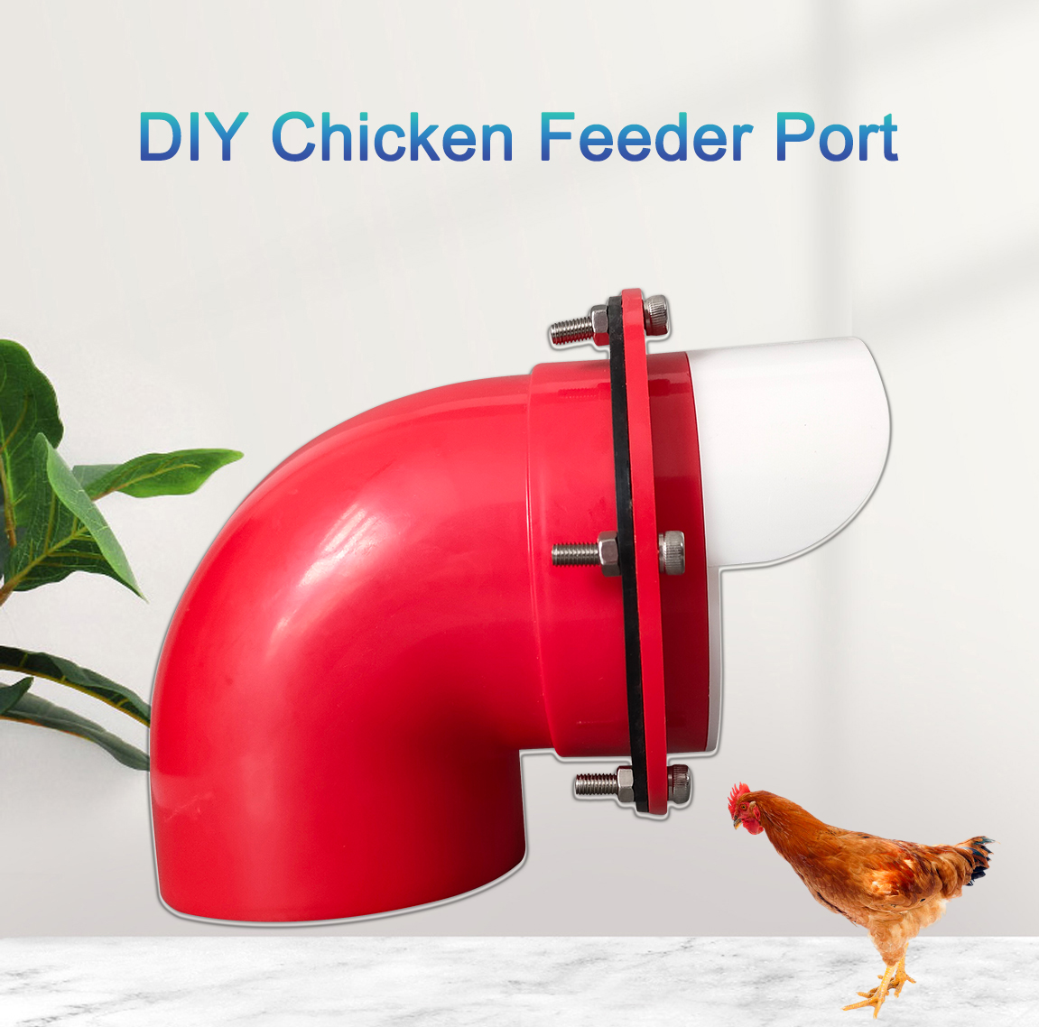 DIY Chicken Feeder Ports With Rain Proof - Buy feeder kit, chicken ...